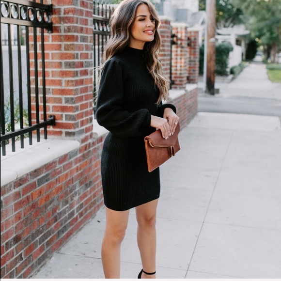 December To Remember Mock Neck Sweater Dress Vici - Picture 3 of 6